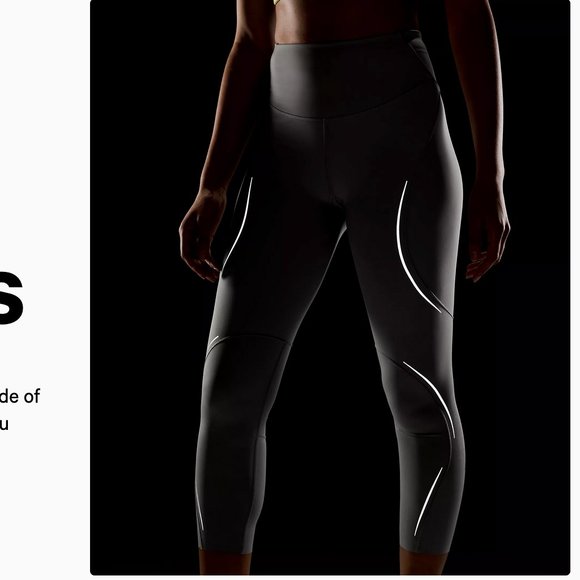 NWT Lululemon Reflective Crop Pants 23" - High Visibility Black, Size US 2 - Picture 2 of 7